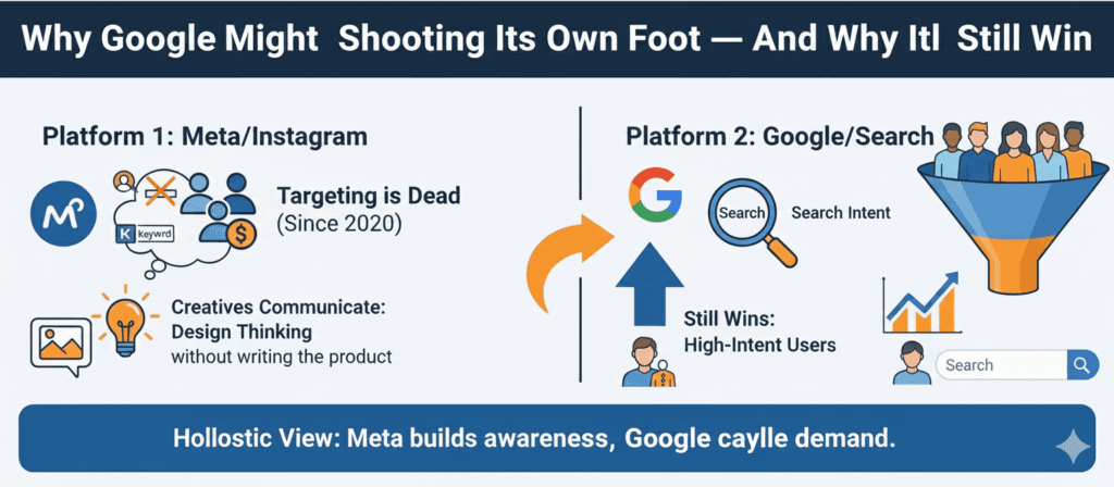 Why Google Might Be Shooting Its Own Foot — And Why It Will Still Win 1 Why Google Might Be Shooting Its Own Foot — And Why It Will Still Win